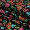 1 Yard Linen and Rayon Woven Pink, Blue, and Black Floral Confetti Fete Print